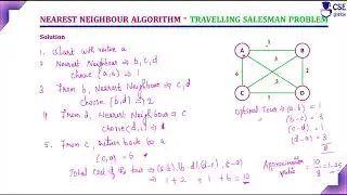 Nearest-Neighbor Algorithm TSP | Approximation Algorithm | Lec 104 | Design & Analysis of Algorithm
