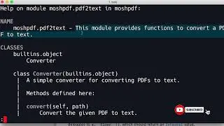 10.10 - Pydoc