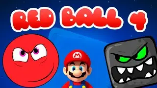 НОВЫЙ СЛОЖНЫЙ РЕД БОЛ 4 КРАСНЫЙ ШАРИК в стиле СУПЕР МАРИО NEW RED BALL 4 in SUPER MARIO style
