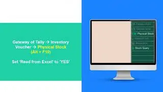 50 - Physical Stock Import from Excel to Tally