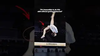 Is she the only gymnast who can do this skill with a straight knee?🤔 