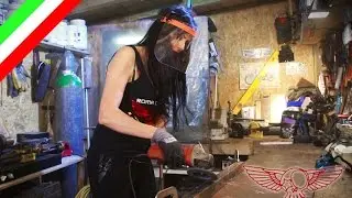 Smonta il motore fai da te, rettifica e frullino - versione TV SKY S01E02b - Roma Custom Bike