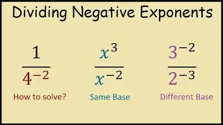 How To Divide Negative Exponents