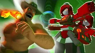 Saxton Hale vs Teleporter Twins