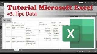 #3. Excel Tutorial - Data Types/Tipe Data
