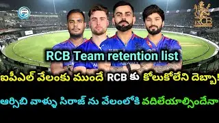 RCB retention Strategy || Kohli, Rajat, Will jacks, and Yash Dayal. || No Siraj?