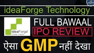 ideaForge Technology IPO Review ll Bumper GMP ll Financials and Every Details