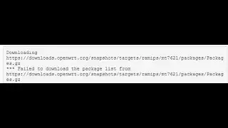 🛜 OpenWRT failed to download the package list - fix