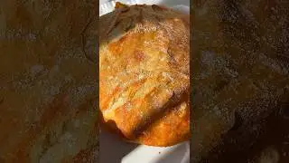 NO KNEAD NO EFFORT CHEDDAR Bread 🥖 with a crunchy crust! 🤤 