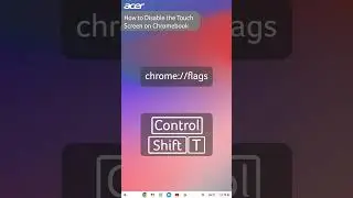 How to Disable the Touchscreen on #Chromebook