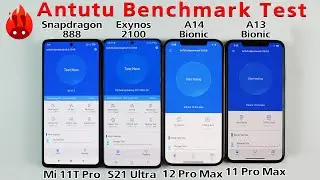 Snapdragon 888 vs Exynos 2100 vs A14 Bionic vs A13 Bionic Antutu Benchmark Test 🔥