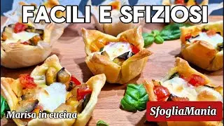 Puff Pastry Baskets with Vegetables: Easy and Beautiful to Look at