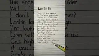 juice wrld lean wit me lyrics