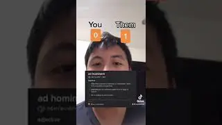 Never use Ad Hominem as your defense. (First video by: Josh Otusanya)