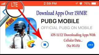 Download Apps Over 150MB+ on iOS 11/12 | Download Apps Over Cellular Data