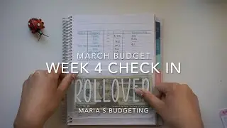 Week 4 Check In | March 2021 Budget | Inconsistent Income | College Student | 21 Year Old