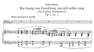 Arnold Schoenberg - 6 Lieder, Op.3 (Audio + Score)