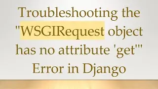 Troubleshooting the 