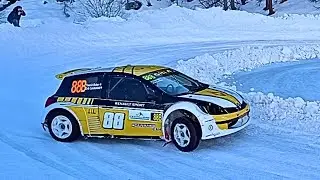 Renault Clio V6 Ex Trophée Andros Sound - Yvan Muller testing in Crevacol
