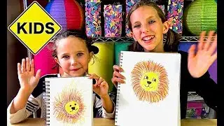 Sign Post Art with Sign Post Kids! How to Draw a Lion!