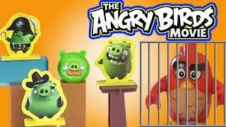 Angry Birds attack Bad Piggies Island / McDonalds Happy Meal 2016 toys / Kids channel SanSanychTV