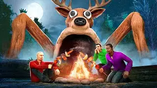 99 DAYS OF SURVIVAL IN THE FOREST! DEER EATER VS PEOPLE! FUN AND MADNESS IN Garry`s Mod
