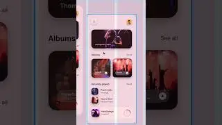 Figma Music Player App Design | Speed UI | Day 09 #shorts