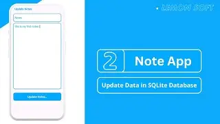 Notes App - Update Data in SQLite Database in Android Studio using Java | CRUD Part 2