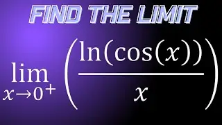 Limit of ln(cosx)/x as x approaches 0