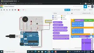 Tinkercad circuit Tutorial Controlling Buzzer using Push Button with Arduino | Arduino in tinkercad
