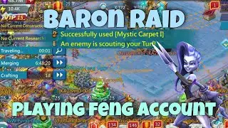 Lords Mobile - 90% winrate on Feng's account. Our baron raid. Part 2