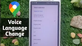 how to change google map voice language