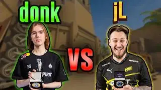 #1 FACEIT Player DONK vs JL in High Elo FACEIT! donk POV with COMMs (Mirage)