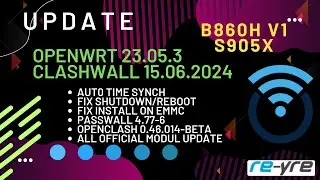 OpenWrt 23.05.3 Stable Clash-Wall 15.06.2024 For B860H V1 Support | REYRE-WRT