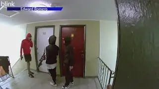 Apartment complex cameras capture violence, armed men