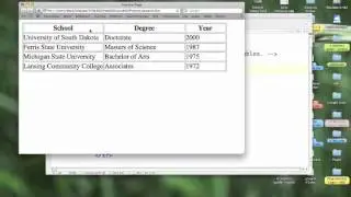 HTML: Tables with borders