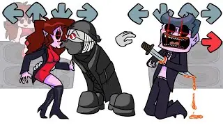 FNF Spooky Battle with Madness Combat Characters | Friday Night Funkin' Animation