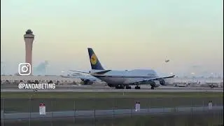 Lufthansa Boeing 747 ready to hit full power #lufthansa #boeing747