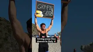 GIVING AWAY FREE DONUTS IN ITALY 🇮🇹