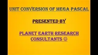 Unit conversion of Mega Pascal 😀