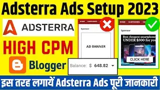 Adsterra Ads Setup In Blogger And WordPress • Adsterra Direct Link Earning 2023 • Technical Berwal
