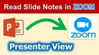 How to read notes while presenting PowerPoint on zoom | Read presenter notes on zoom | ICT Nuggets