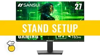 SANSUI 27 Inch Monitor Stand Setup / SANSUI ES-G27F2