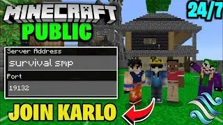 Minecraft Public Smp Live | 24/7 Public Server | Java + Pe | #minecraftlive #photonmc