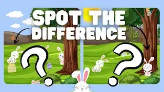 Kids Easter Fun , Spot the difference  ESL activity