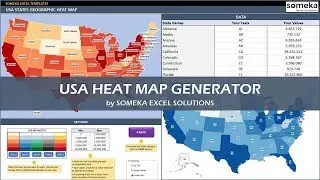 USA Heat Map Generator - Dynamic US Heat Map for Data Visualization
