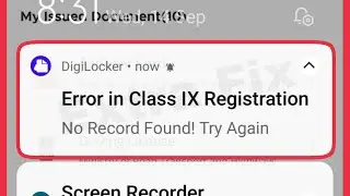 Digi Locker Fix No Record Found! Try again Problem Solve | Class Mark Sheet