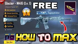 HOW TO UPGRADE M416 GLACIER  | HOW TO GET FREE MATERIAL | M416 UPGRADE TRICKS | HOW TO MAX M416