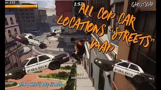 All 5 Cop Car Locations for Challenge in 