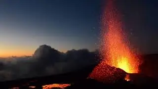 [10 Hours] Volcano Eruption in the Clouds - Video & Audio [1080HD] SlowTV